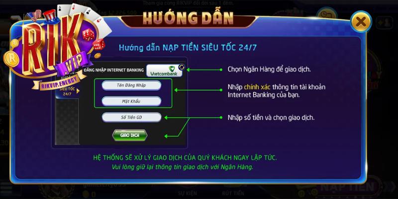 Chú ý cần nhớ khi nạp tiền Rikvip cho tân binh Chú ý cần nhớ khi nạp tiền Rikvip cho tân binh